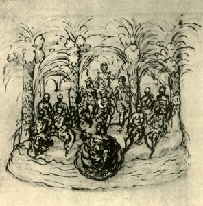The Maritime Chariot Containing the Queen and Masquers by Inigo Jones