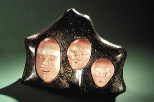 Three ages of man, from Cape Dorset by Inuit School