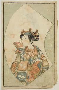 The Actor Arashi Hinaji, from "A Picture Book of Stage Fans"