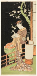 The Actor Segawa Kikunojo II as Oiso no Tora in the Play Soga Moyo Aigo no Wakamatsu, Performed at the Nakamura Theater in the First Month, 1769