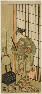 The Actor Segawa Kikunojo II as Princess Hitomaru in the Play Soga Moyo Aigo no Wakamatsu, Performed at the Nakamura Theater in the First Month, 1769 by Ippitsusai Bunchō