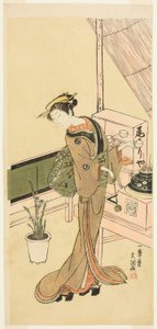 Waitress at the Owariya Teahouse