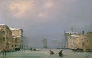 Grand Canal with Snow and Ice