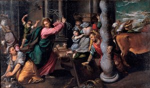 Christ Driving the Money Lenders from the Temple