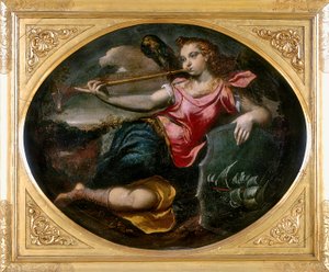 Fame, conserved at the Galleria Estense in Modena by Ippolito Scarsella