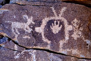 Anasazi Petroglyph Carvings in New Mexico by Ira Block