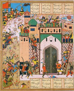 Shah Anushirvan Captures the Fortress of Saqila by Iranian Master