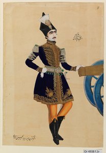 Sultan Nasir al-Din Shah Qajar, c. 1850 by Iranian School