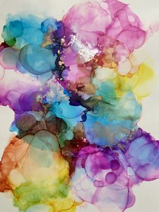 Colorful Fluid Ink Dream