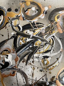 Metallic Gold Swirls