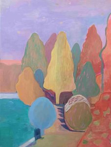 Dreamy Abstract Landscape by Iria Fernandez