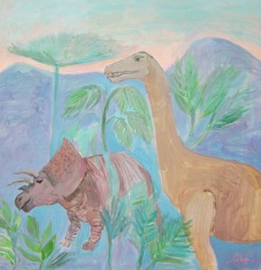 Gentle Dinosaur Landscape