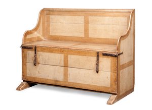 Unusual settle-bed for children