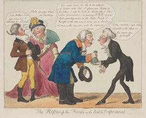 The Hopes of the Family in the Road to Preferment by Isaac Cruikshank