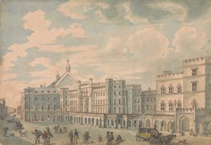 View of the Houses of Lords and Commons from Old Palace Yard