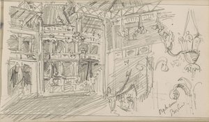 Interior of the Orpheum Theater in Berlin by Isaac Gosschalk