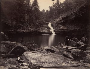 Lula Lake and Upper Falls on Rock Creek, Near Lookout Mountain, Georgia