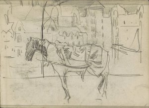 Cityscape with Horse by Isaac Israels