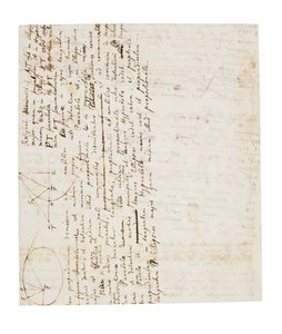 Two Pages of Revisions to the Principia Mathematica by Isaac Newton