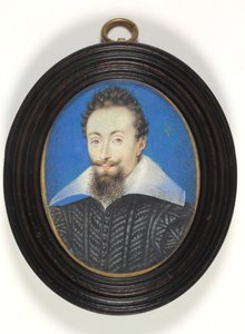 An Unknown Gentleman in Black Dress with White Collar