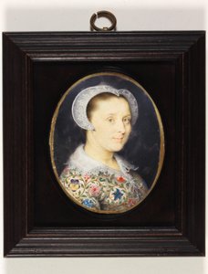 Elizabeth Harding, Mrs Isaac Oliver by Isaac Oliver