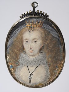 Portrait of Lucy Russell, Countess of Bedford, c.1608-16 by Isaac Oliver