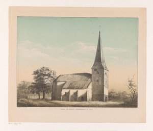 View of Church in Emmen (Demolished in 1855) by Isaac Reijnders Sz.