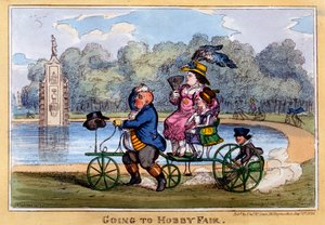 Going to Hobby Fair, 1835 by Isaac Robert Cruikshank