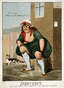 Indecency by Isaac Robert Cruikshank