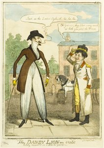 The Dandy Lion an Exotic lately Discovered in a Stable Yard by Isaac Robert Cruikshank