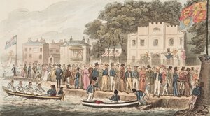 The Promenade at Cowes, from The English Spy