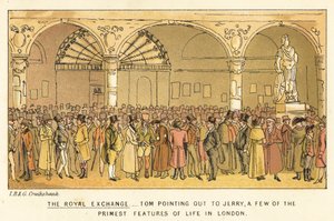 The Royal Exchange by Isaac, Robert and George Cruikshank