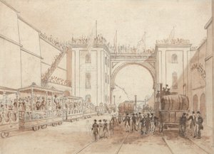 Opening of the Liverpool and Manchester Railway by Isaac Shaw
