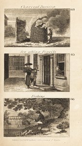 Trades in Regency England: charcoal burning, Jew selling pencils, and fishing by Isaac Taylor