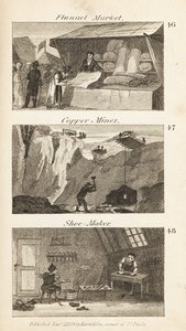 Trades in Regency England: flannel market, copper mines and shoe-maker