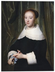 Portrait of Esther Bary (1630-1696), Bride of Jan Hendrik Lestevenon