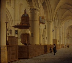 Interior of St. Bavo in Haarlem