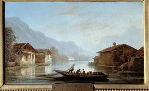 Swiss Fishermen at Interlaken by Isidore Dagnan