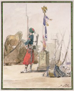 Soldier on Guard by Isidore Pils