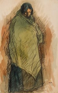 Gypsy Standing by Isidre Nonell