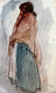 La femme a la jug (La del cantaro). Watercolour by Isidre Nonell i Monturiol. 1906