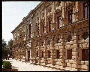 View of the Palace of Charles V