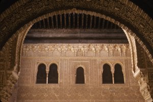 View of the palace from the patio de Mexuar by Islamic School