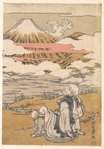 Fuji-mi Saigyo by Isoda Koryusai