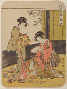 Star Festival / Modern Games of the Five Seasonal Festivals: Tanabata by Isoda Koryusai