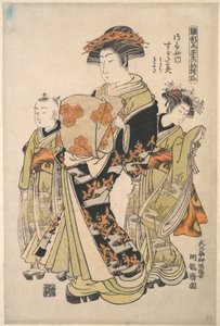 The Courtesan Sugatami of the Tsuruya Brothel, from the series “A Pattern Book of the Year’s First Designs, Fresh as Spring Herbs” (“Hinagata wakana no hatsu moyō”) by Isoda Koryusai