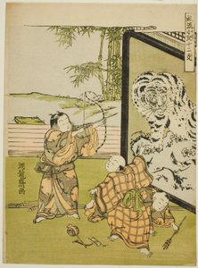 Tiger, from the series "Fashionable Children with the Twelve Signs of the Zodiac" by Isoda Koryusai