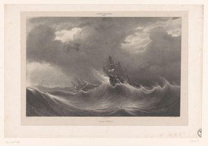 Ships on Rough Sea
