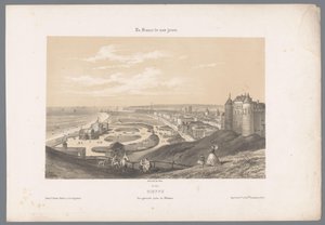 View of Dieppe from the Castle by Isodore Laurent Deroy