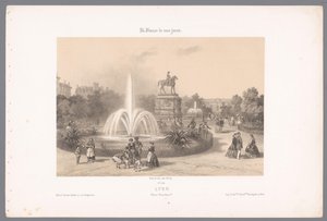 View of Place Napoléon in Lyon (Contemporary France) by Isodore Laurent Deroy
